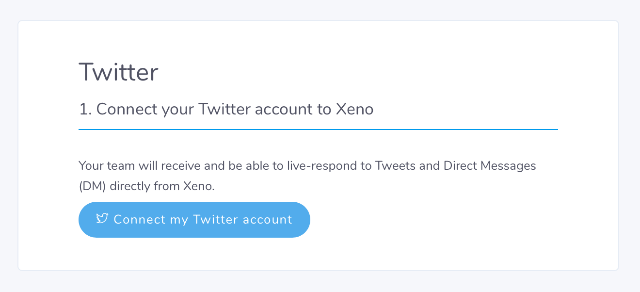 Twitter with Xeno